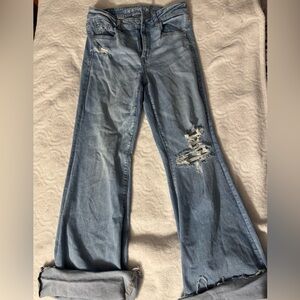 American Eagle Outfitters Super High Rise Flare Jeans